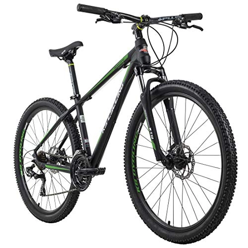 Vélos de montagnes : KS Cycling VTT Hardtail 27, 5" Morzine Noir / Vert RH 46 cm, 27, 5"