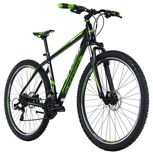 Vélos de montagnes : KS Cycling VTT Hardtail 29'' Morzine Noir / Vert 48 cm Adulte Unisexe, 29 Zoll