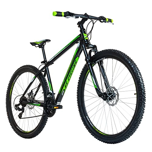 Vélos de montagnes : KS Cycling VTT Hardtail 29'' Sharp Noir / Vert RH 46 cm Adulte Unisexe, 29 Zoll