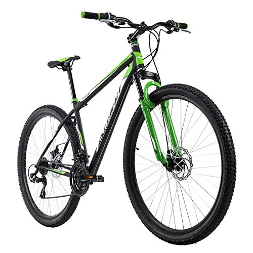 Vélos de montagnes : KS Cycling VTT Hardtail 29'' Xtinct Noir / Vert RH 46 cm Mixte-Adulte, 29 Zoll