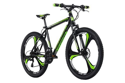 Vélos de montagnes : KS Cycling VTT Semi-Rigide 26" Sharp Noir-Vert TC 46 cm