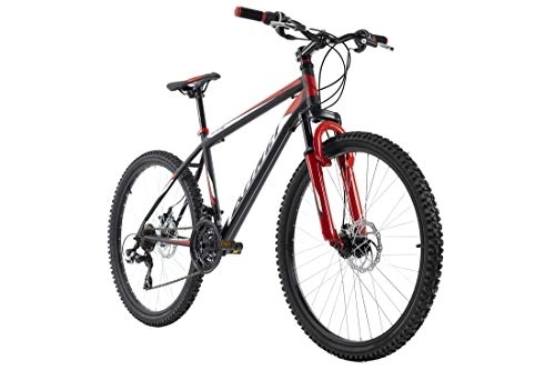 Vélos de montagnes : KS Cycling VTT Semi-Rigide 26'' Xtinct Noir-Rouge TC 46 cm