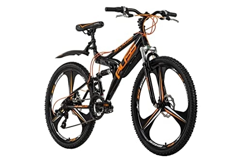 Vélos de montagnes : KS Cycling VTT Tout Suspendu 26" Bliss Noir-Orange TC 47 cm