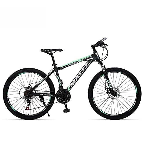 Vélos de montagnes : LapooH 26 Pouces VTT pour Femmes / Hommes léger 21 / 24 / 27 Vitesses VTT Adultes vélos Cadre en Acier au Carbone Suspension Avant, A, 21 Speed