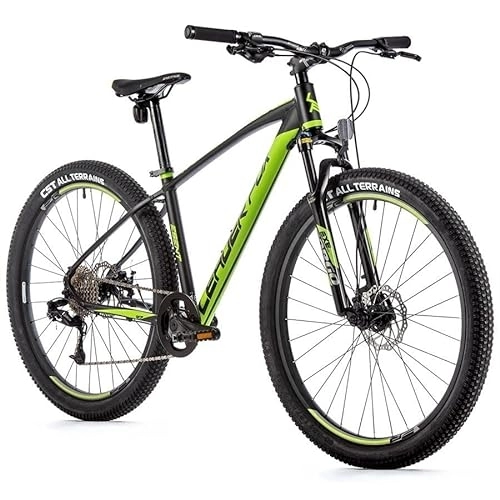 Vélos de montagnes : Leader Fox Esent Vélo VTT 27, 5" 8 vitesses S-Ride Noir Vert Rh 41 cm