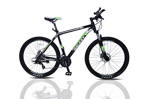 Vélos de montagnes : Leonx Vélo de montagne 27, 5 roues Cadre 18 pouces Noir et vert Fourches à blocage hydraulique 24 vitesses (vert)