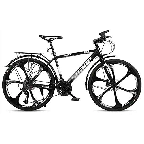 Vélos de montagnes : LILIS Vélo VTT, VTT en Aluminium Route Vélos VTT VTT Vélo Adulte Vitesse réglable for Les Hommes et Les Femmes 26po Roues Double Disque de Frein (Color : Black, Size : 27 Speed)