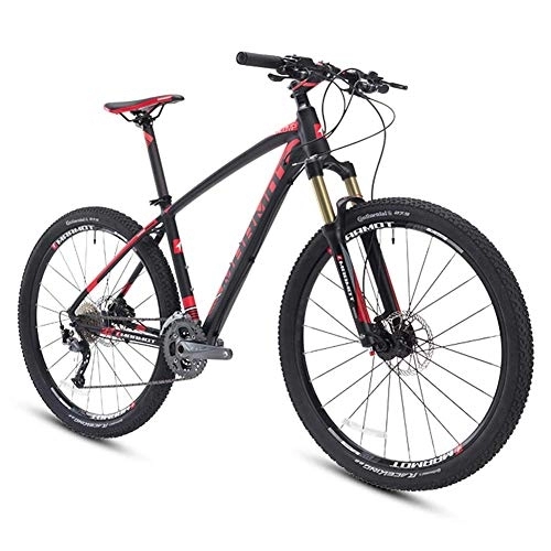 Vélos de montagnes : LNDDP Vélos de Montagne, 27, 5 Pouces Big Tire Hardtail Mountain Bike, Aluminium Mountain Bike, Men 's Womens Bicycle Adjustable Seat