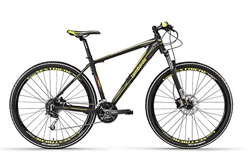 Vélos de montagnes : LOMBARDO Mountain Bike 29 Sestriere 500 Black / yellowmatt, Black / YellowMatt