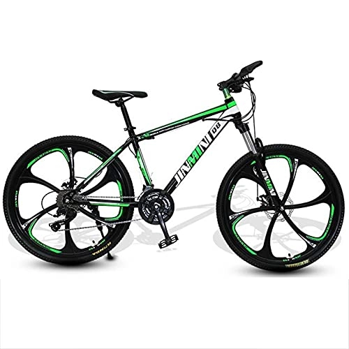 Vélos de montagnes : M-YN 26in Vélo De Montagne 21 / 24 / 27 Vélo Vitesse Vélos Complète Vélos MTB(Size:21 Speed, Color:Noir + Vert)