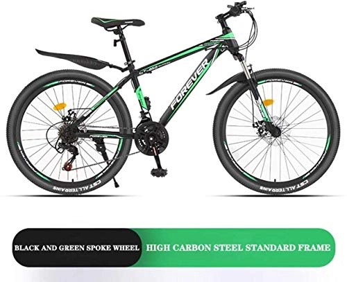 Vélos de montagnes : MJY 26 pouces, VTT, 21 vitesses, garde-boue avant et arrière, système de freinage à double disque ， vélo à rayons 6-11, UNE