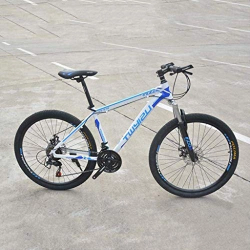 Vélos de montagnes : MJY Vélo vélo, VTT, vélo de route, vélo de queue rigide, vélo de 26 pouces 21 vitesses, vélo d'absorption des chocs en alliage d'aluminium 6-11, Blanc bleu