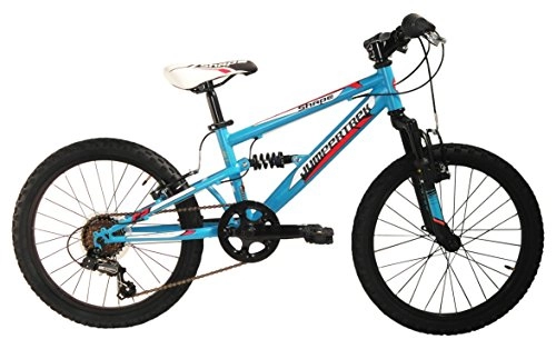 Vélos de montagnes : Mountain Bike Cycles Cinzia Shape pour enfant, châssis en acier, double Suspension, Dérailleur Shimano, deux tailles disponibles S bleu ciel