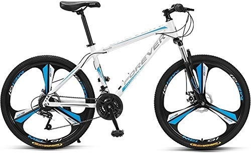 Vélos de montagnes : No Branded Forever Ye880 Vélo VTT pour adulte avec siège réglable 26" 24 vitesses Cadre en acier Blanc / bleu