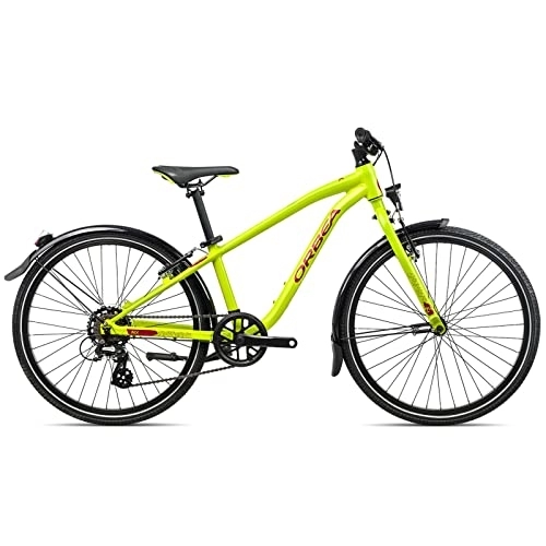 Vélos de montagnes : ORBEA M010 MX 24 Park VTT pour enfant 7 vitesses 30 cm 24" Vert citron rouge