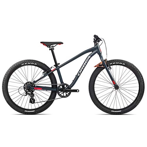 Vélos de montagnes : ORBEA Vélo pour enfant MX 24 Dirt VTT Hardtail 7 vitesses 30 cm (24") Bleu indigo – Rouge