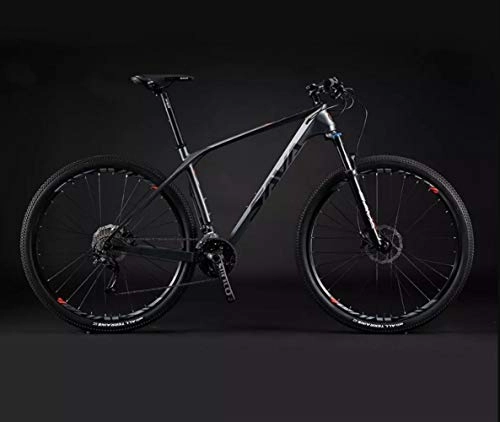 Vélos de montagnes : Qianqiusui La Fibre de Carbone VTT 27 Vitesses, Haute VTT (Size : 27.5-17)