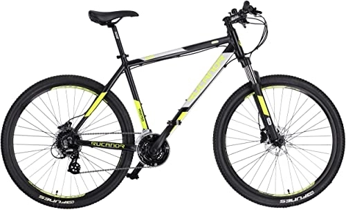 Vélos de montagnes : Rucanor Lux 27, 5" 46 cm pour homme 24G hydraulique Frein à disque Noir / jaune
