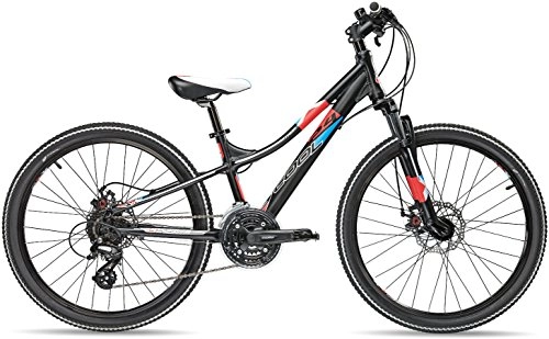 Vélos de montagnes : s'cool s Enfants Trox Pro 24–24 Jeunesse Vélo, Enfant, 7052, Noir Mat, 24" (60, 96 cm)