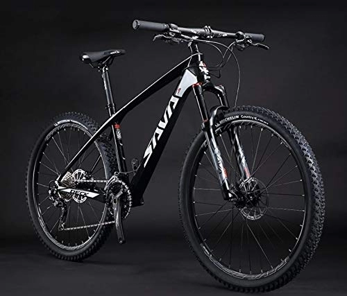Vélos de montagnes : SAVA 6.0 Vélo de montagne 30 vitesses en fibre de carbone