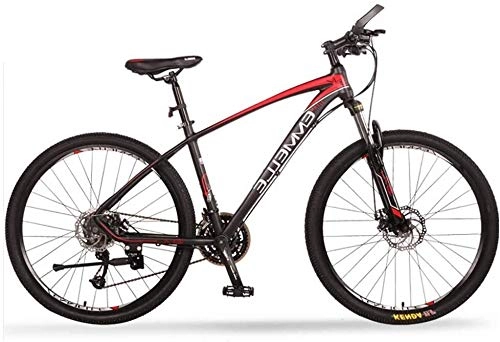 Vélos de montagnes : Syxfckc VTT 27 Vitesses, pneus de véhicules Utilitaires Sport de Montagne 27, 5 Pouces, VTT Double Suspension, Cadre en Aluminium, Le vélo de Femmes des Hommes (Color : Red)