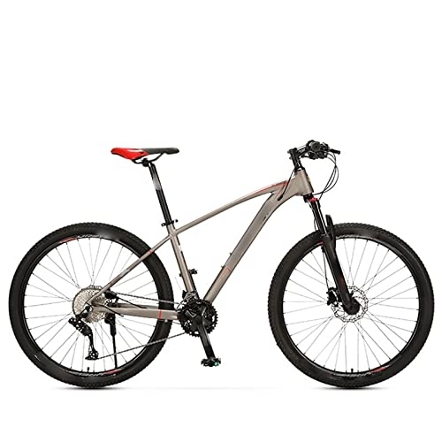 Vélos de montagnes : TABKER Vélo Mountain Bike for Hydraulic Disc Brake (Color : Grijs)