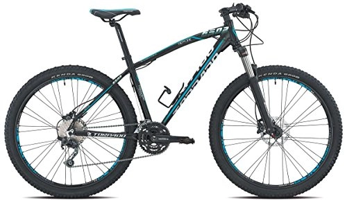 Vélos de montagnes : TORPADO &apos vélo MTB 27, 5 "Neptune alu 3 x 9 V Disque taille 38 noir bleu (VTT ammortizzate) / Bicycle VTT Neptune 27, 5 alu 3 x 9S disc Size 38 black blue (VTT Front Suspension)