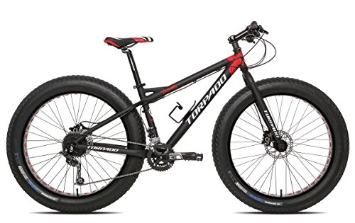 Vélos de montagnes : Torpado vélo fat bike Tatanka 26 "taille 40 alu 2 x 9 vitesses (Fat) / Bicycle Fat Bike Tatanka 26 Size 40 alu 2 x 9 Speed (Fat)