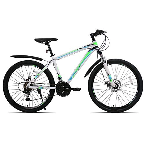 Vélos de montagnes : VTT 21 vitesses en alliage d'aluminium, vélo à suspension adulte, pour l'environnement urbain et trajets vers et depuis le travail