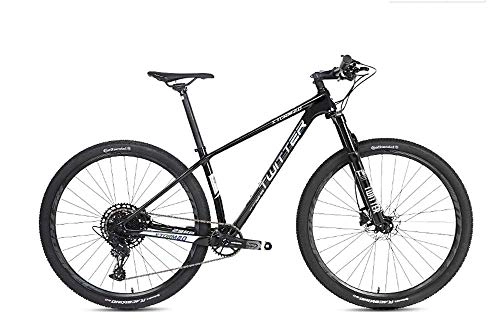 Vélos de montagnes : VTT Dirt bike vélo de route vélos, vélo de montagne en carbone 27, 5 \\ ' / 29 \\' vélo Ultralight en fibre de carbone VTT engrenages freins à double disque VTT Équipé du frein à disque à huile 12 B