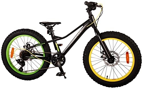 Vélos de montagnes : VTT enfant 20 pouces - 6 vitesses & 2 freins à main - Jaune & Vert - Prime Collection 20