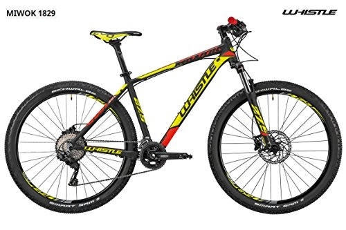 Vélos de montagnes : Vélo 27, 5 Whistle Miwok 1829 22 V, Black - Neon Yellow - Neon Red Matt, L - 20"