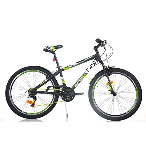 Vélos de montagnes : Vélo mountain bike VTT garçon 26 H39 cm Fast Boy 1025BS Aurelia Noir