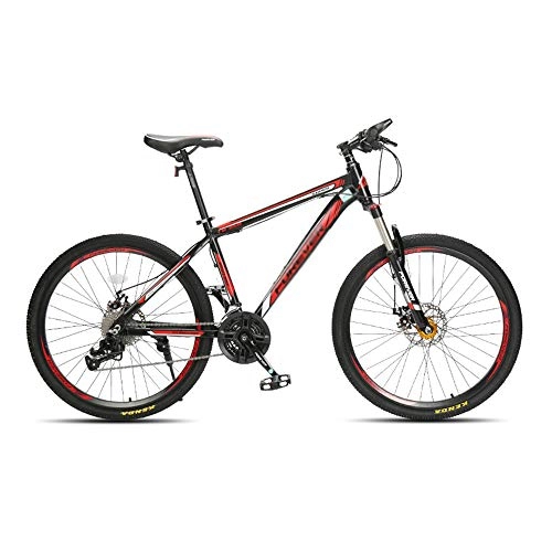 Vélos de montagnes : Vélo, VTT 26 pouces, vélo tout terrain 27 vitesses, cadre en alliage d'aluminium ultra léger, pour adultes et adolescents, antidérapant, forte charge / A / 170x97cm