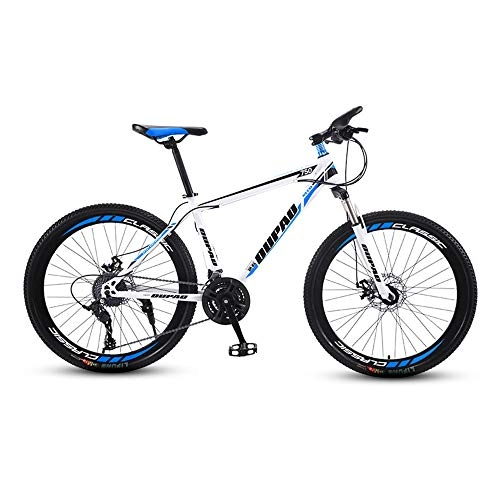 Vélos de montagnes : Vélo, VTT à 27 vitesses | Vélo tout-terrain, avec siège réglable et cadre en acier à haute teneur en carbone, pour adultes et adolescents, facile à installer / B / 159x93cm