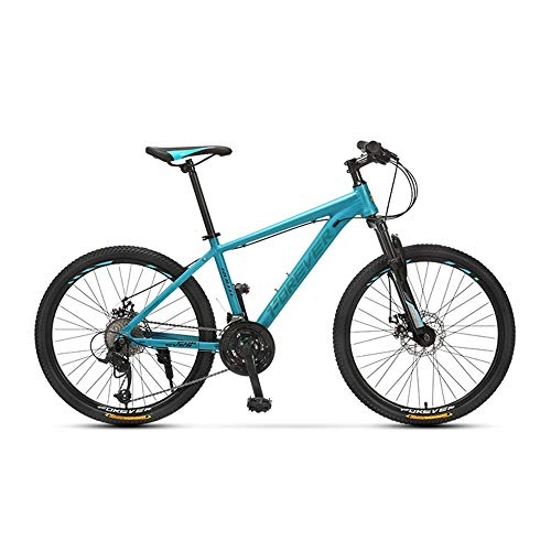 Vélos de montagnes : Vélo, VTT à 27 vitesses | Vélo tout-terrain, avec siège réglable et cadre en alliage d'aluminium, vélo de route pour adolescents, pour hommes ou femmes, antidérapant / bleu / 160x91cm