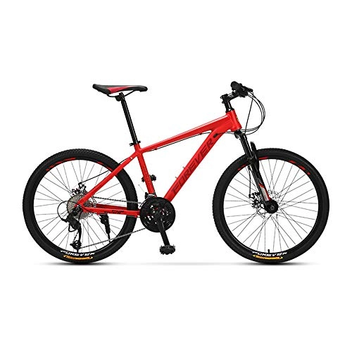 Vélos de montagnes : Vélo, VTT à 27 vitesses | Vélo tout-terrain, avec siège réglable et cadre en alliage d'aluminium, vélo de route pour adolescents, pour hommes ou femmes, antidérapant / rouge / 160x91cm