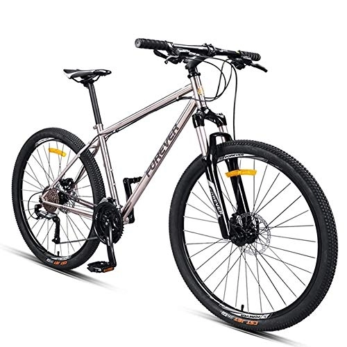 Vélos de montagnes : Vélos de montagne pour adultes, vélo de montagne semi-rigide à cadre en acier de 27, 5 pouces, freins à disque mécaniques, vélos antidérapants, vélo de montagne tout-terrain pour hommes et femmes