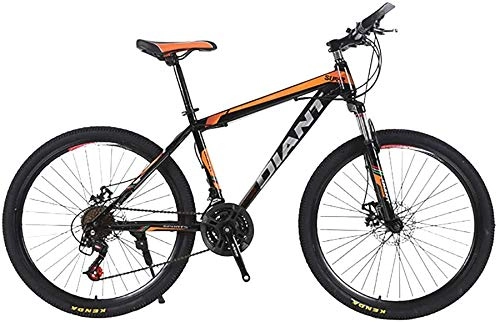 Vélos de montagnes : W&HH VTT pour Les Hommes 26inch 21speed Bike Double Frein à Disque Double Suspesion Bike Durable, Orange