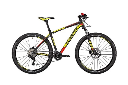 Vélos de montagnes : Whistle vélo Miwok 1829 27, 5 "11-velocità taille 41 noir / jaune 2018 (VTT ammortizzate) / Bike Miwok 1829 27, 5 11-Speed Size 41 black / yellow 2018 (VTT Front Suspension)