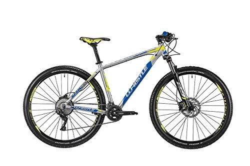Vélos de montagnes : Whistle vélo Patwin 1829 29 "11-velocità taille 43 Bleu / gris 2018 (VTT ammortizzate) / Bike Patwin 1829 29 11-Speed Size 43 Blue / Grey 2018 (VTT Front Suspension)