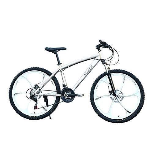 Vélos de montagnes : YiWu Portable Pliable Vélo for Mountain Steel Adult 26En Carbon Vélo 24 Vitesse Vélo VTT Tout Suspendu étudiant extérieur (Couleur : A)