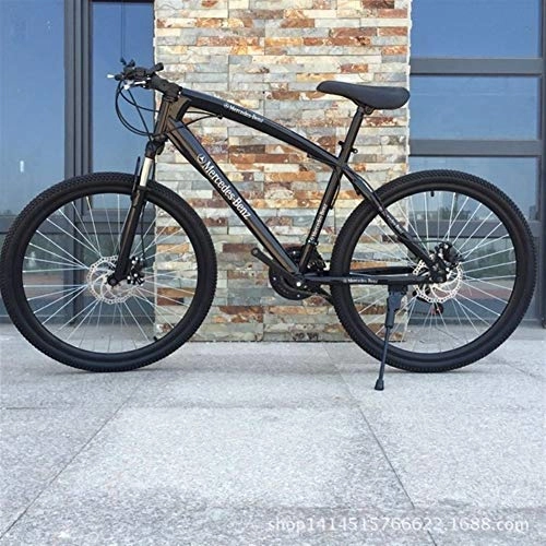 Vélos de montagnes : YiWu VTT Vélo 26 Pouces Une Roue à Double Disque de Frein VTT (Colore : Spoke Wheel Black, Dimensioni : 26 inch x17 inch)