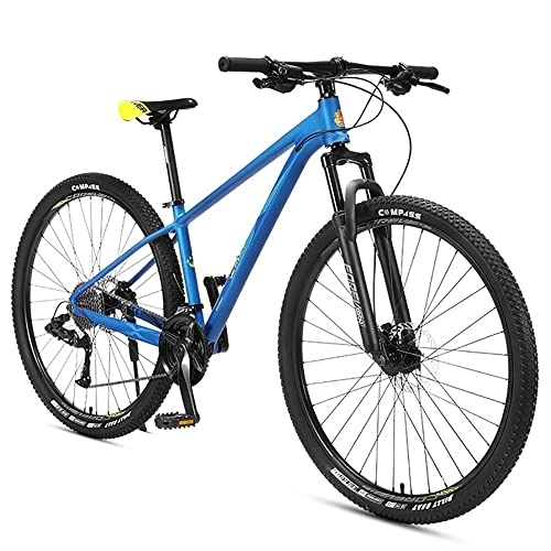 Vélos de montagnes : YUEGOO VTT VTT, Speed Mountain Bicycle avec Cadre en Alumiet Frein À Double Disque, Suspension Avant Antidérapante pour Les Chocs Et Les Femmes À Vélo de Vélo de Vélo Extérieur pour Femmes / Bleu Fonc