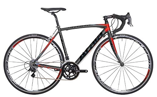 Vélos de routes : Atala SLR 200 Vélo de route 10 vitesses Anthracite / rouge Taille L 180 cm-190 cm
