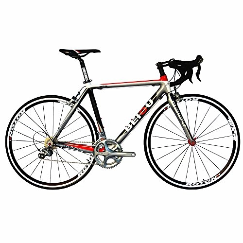Vélos de routes : BEIOU® 2017 700 C Vélo de Route Shimano Ultegra 10S Racing Vélo 540 mm 560 mm T700-m40 Vélo en Fibre de Carbone Ultra léger 8, 3 Kilogram Cb001ut, Grey Red White