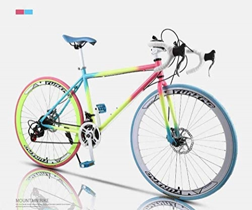 Vélos de routes : Ding Vélo de Route, 24x 26 Pouces Vélos, Double Disque de Frein, Cadre en Acier au Carbone à Haute, Route de vélos de Course, et Les Femmes Adultes Hommes (Color : 40knife)