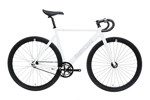 Vélos de routes : FabricBike Air- Vlo fixie, fixed gear, Single Speed, pignon fixe, cadre aluminium, 8, 5 Kg aprox (Air White, S-49)