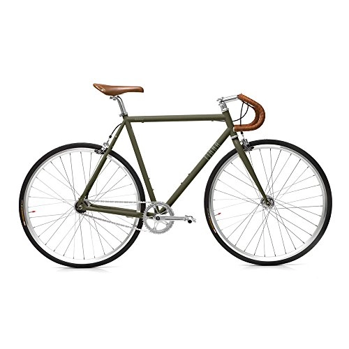 Vélos de routes : Finna Cycles Velodrome vélo Unisexe Adulte L Vert (Urban Camo)