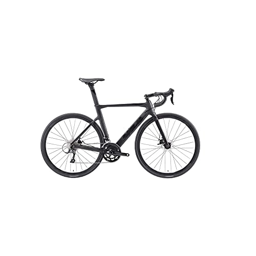 Vélos de routes : HESND zxc Vélos pour adultes Vélo de route Vélo complet en carbone Vélo de route Cadre en fibre de carbone Vélo de course avec 22 vitesses Vélo en carbone (couleur : gris)